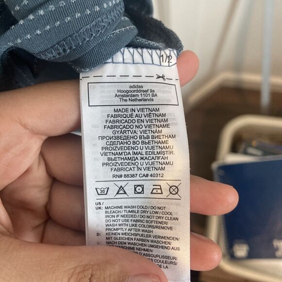 ADIDAS Novelty Microdot Short Sleeve Poloblue med - Picture 7 of 10